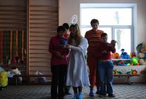 Students of Law Institute presented the tale to  the pupils of Darnytsa Orphanage
